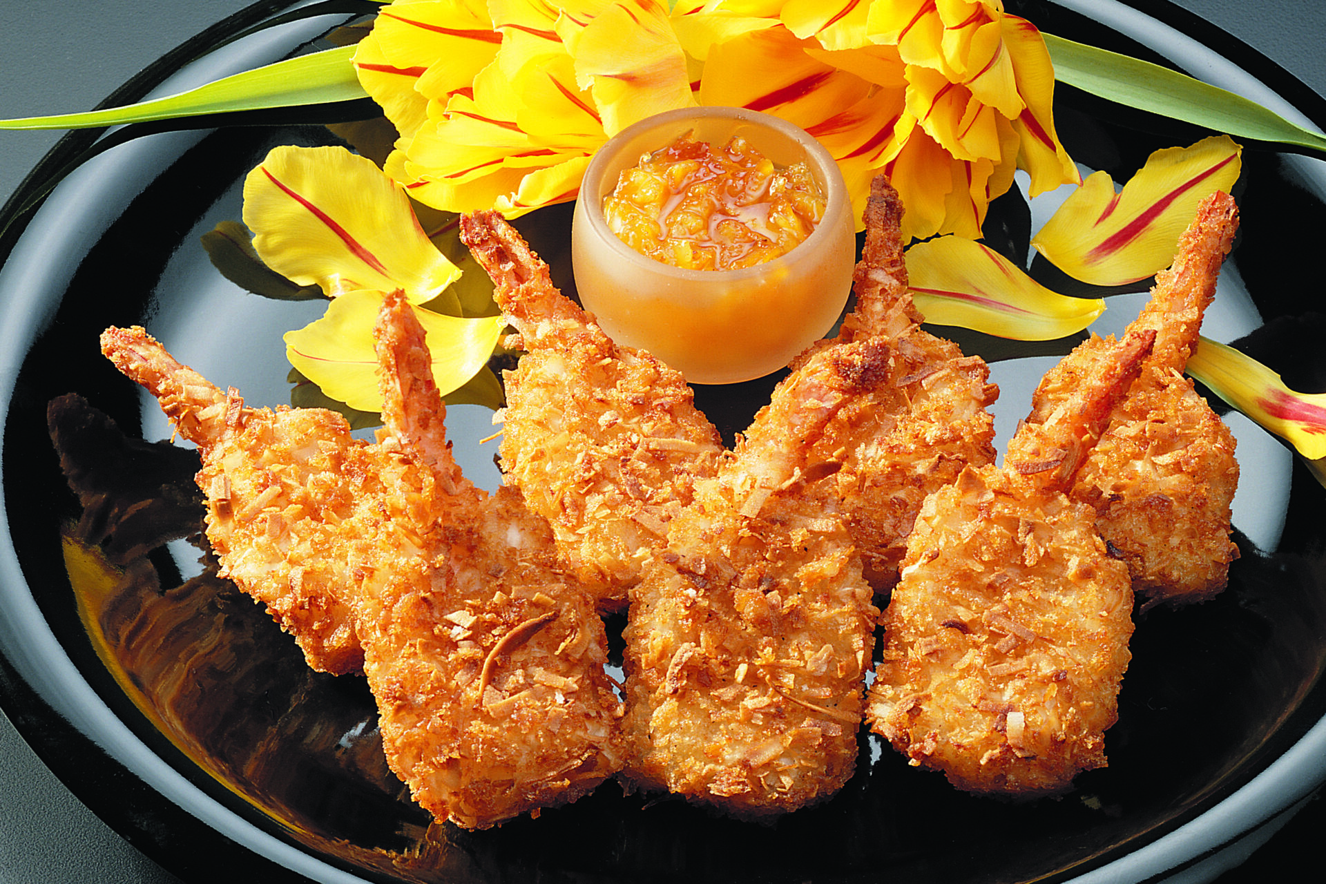 breaded coconut butterfly tail-on